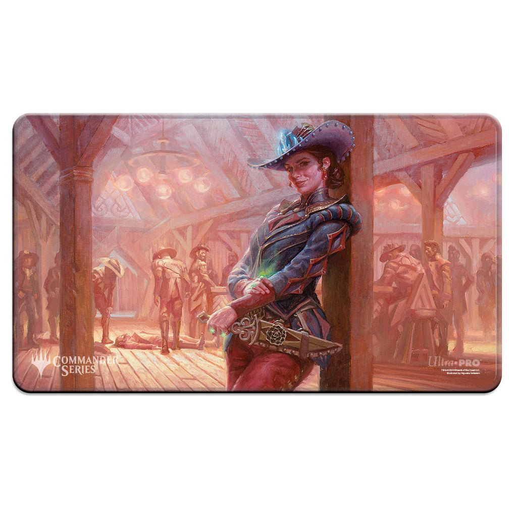 PREORDER Ultra Pro: UP38399 Outlaws of Thunder Junction Stitched Edge Playmat for Magic: The Gathering