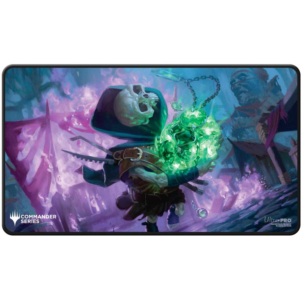 PREORDER Ultra Pro: Commander Series Release 4 3 Color Shard - Q4 2024 Black Stitched Playmat Tinybones MtG