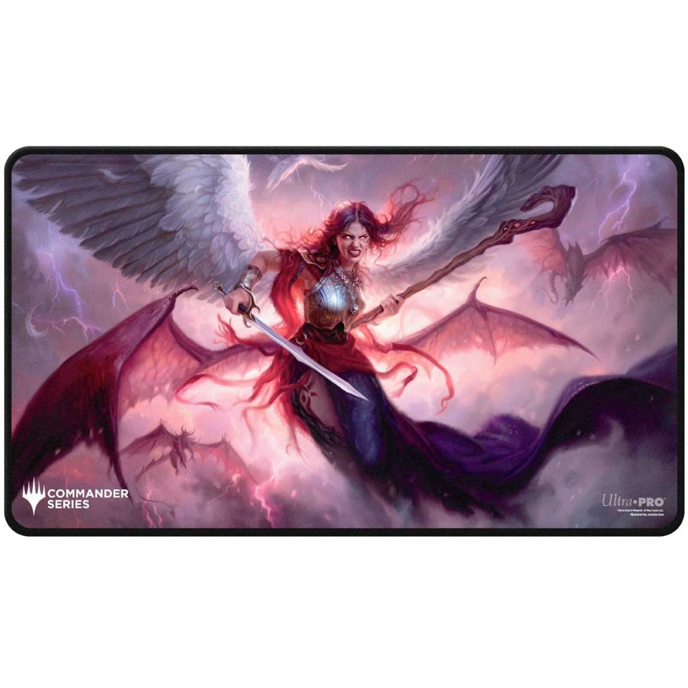 PREORDER Ultra Pro: UP38477 Commander Series - Release 5 - 3 Color Wedge - Black Stitched Playmat Kaalia MtG