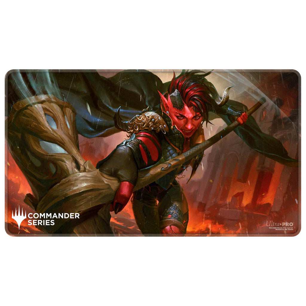 PREORDER Ultra Pro: UP38782 Commander Series - Release 7 - Q3 2025 Stitched Edge Playmat Karlach MtG
