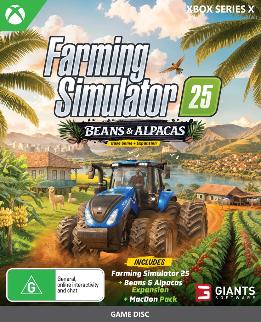 PREORDER XBSX Farming Simulator 25 Beans & Alpacas Edition