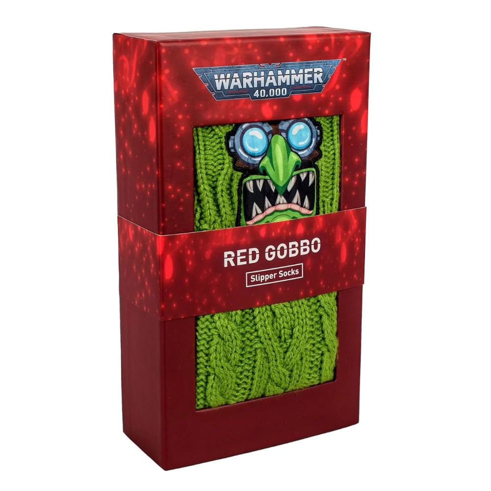 PREORDER Warhammer Red Gobbo Slipper Socks