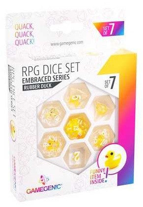 Gamegenic Embraced Series - Rubber Duck - RPG Dice Set (7pcs)