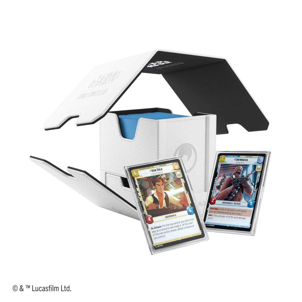 PREORDER Gamegenic Star Wars Unlimited Twin Suns Deck Pod - White/Black