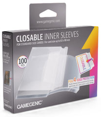 Gamegenic Closable Inner Card Sleeves (64mm x 89mm) (100 Sleeves Per Pack)