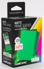 Gamegenic Matte Prime Card Sleeves - Green (66mm x 91mm) (100 Sleeves Per Pack)