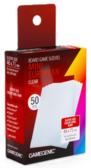 Gamegenic Board Game Card Sleeves - Mini European Clear (46mm x 71mm) (50 Sleeves Per Pack)