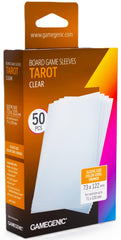Gamegenic Board Game Card Sleeves - Tarot-Size Clear (73mm x 122mm) (50 Sleeves Per Pack)