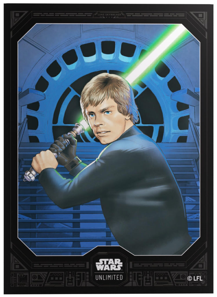 PREORDER Gamegenic Star Wars Unlimited - Premium Art Sleeves Jedi Luke Skywalker (66mm x 92 mm) (62 Sleeves Per Pack)