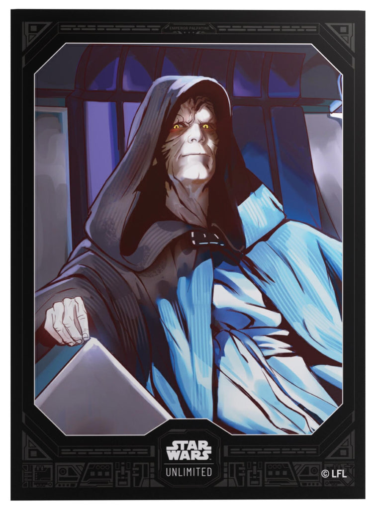 PREORDER Gamegenic Star Wars Unlimited - Premium Art Sleeves Emperor Palpatine (66mm x 92 mm) (62 Sleeves Per Pack)