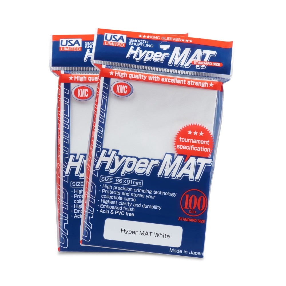 KMC: Sleeves  Hyper MAT: White