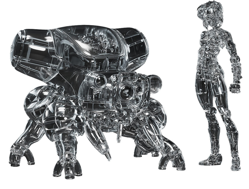 PREORDER Ghost in the Shell Manga Edition PLAMAX Minimum Factory MF-96 Motoko Kusanagi with Fuchikoma Thermoptic Camouflage Version 1/20 Scale