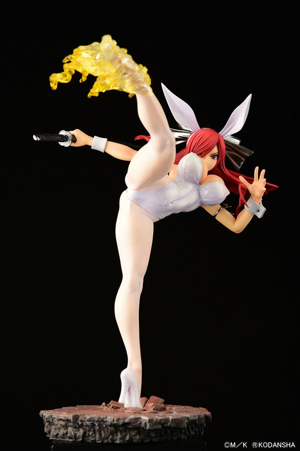 PREORDER Fairy Tail Erza Scarlet High Kick Version White Bunny