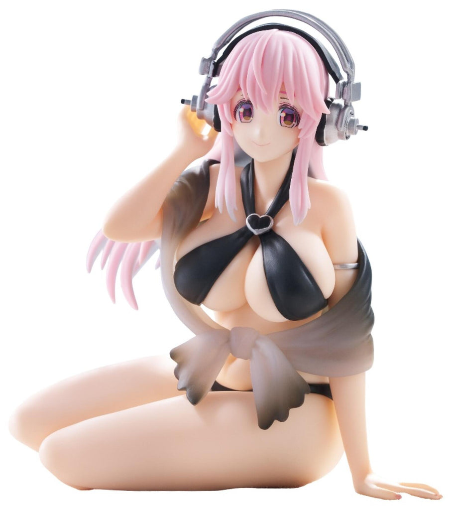 PREORDER Super Sonico Noodle Stopper Figure Swimsuit Black Color Version