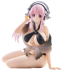 PREORDER Super Sonico Noodle Stopper Figure Swimsuit Black Color Version
