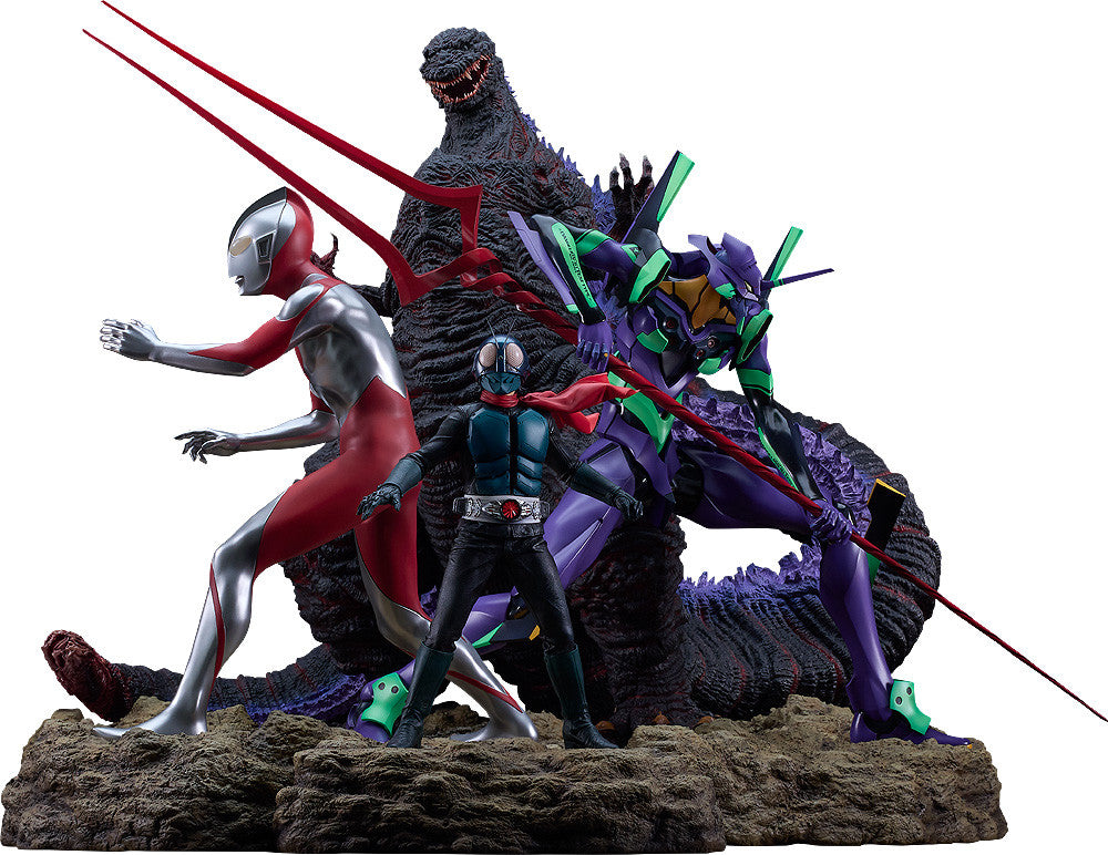 PREORDER Shin Japan Hero Universe Statue (Set of 4)