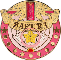 PREORDER Cardcaptor Sakura 25th Anniversary Metal Badge Star Wand