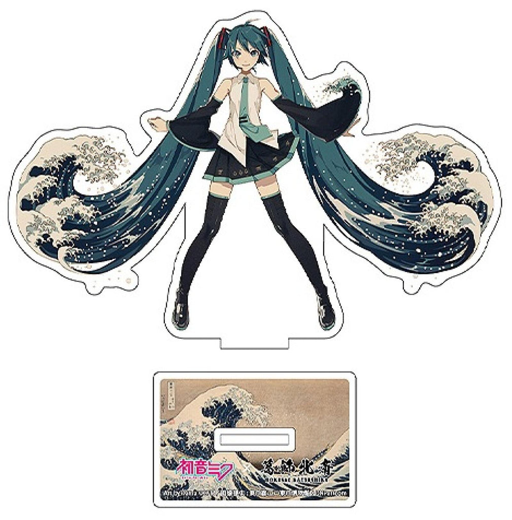 PREORDER Hatsune Miku Katsushika Hokusai iXima Die-Cut Acrylic Stand The Great Wave off Kanagawa