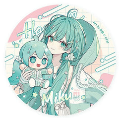 PREORDER Character Vocal Series 01 Hatsune Miku Miku Hug Series Pinback Button Flower Version