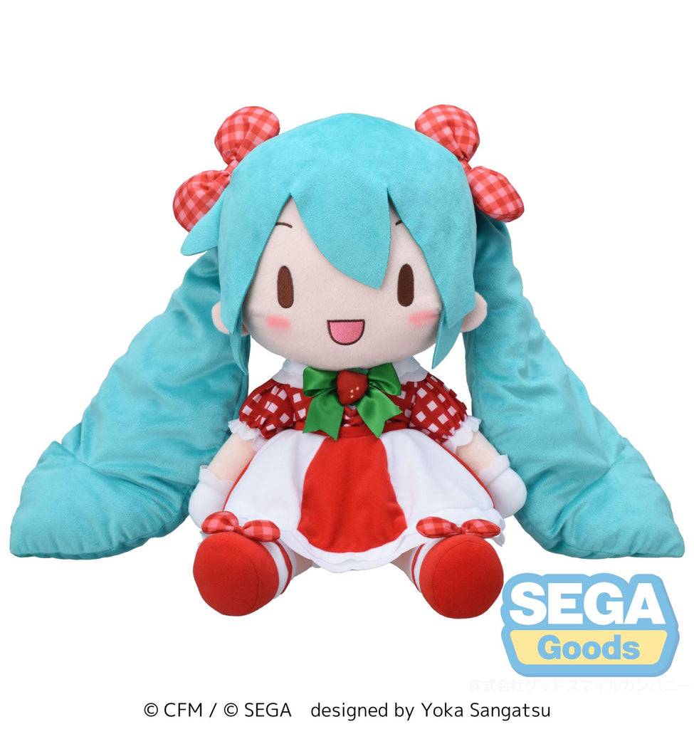 PREORDER Hatsune Miku x Love and Berry Dress Up and Dance! Fuwa Petit Plush Lovely Strawberry (LL)
