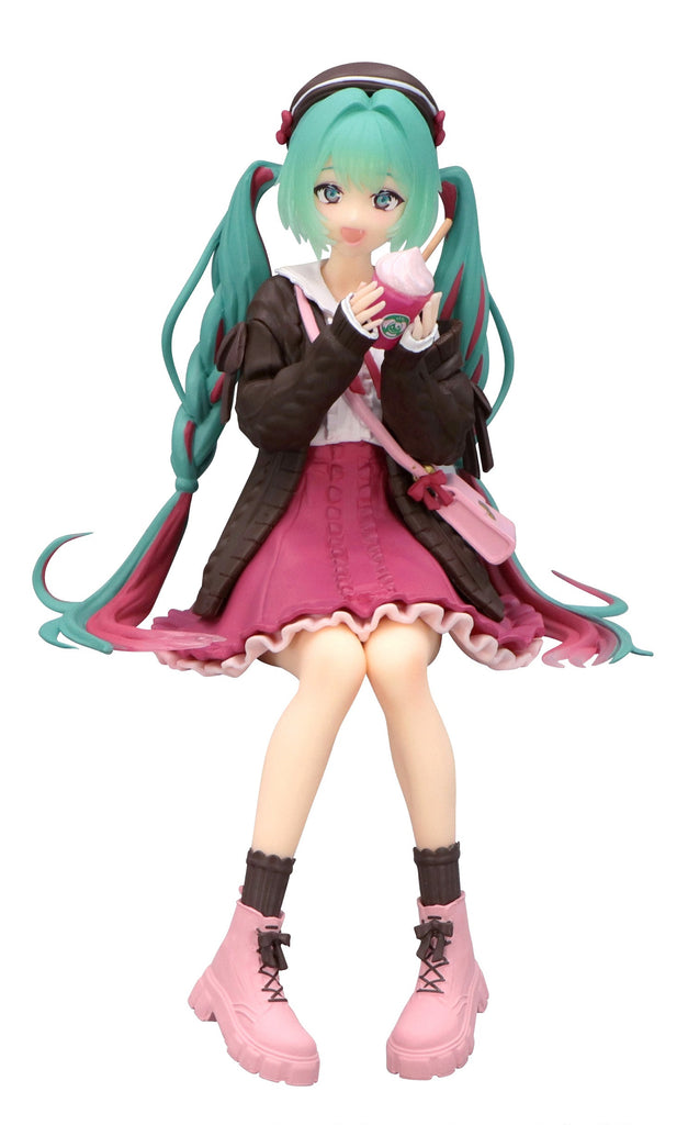 PREORDER Hatsune Miku Noodle Stopper Figure Autumn Date Pink Color Version