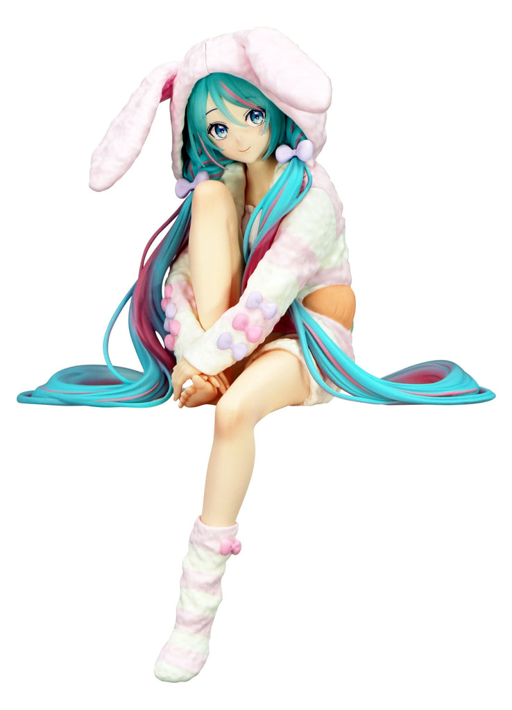 PREORDER Hatsune Miku Noodle Stopper Figure Rabbit Ear Hood Pajama