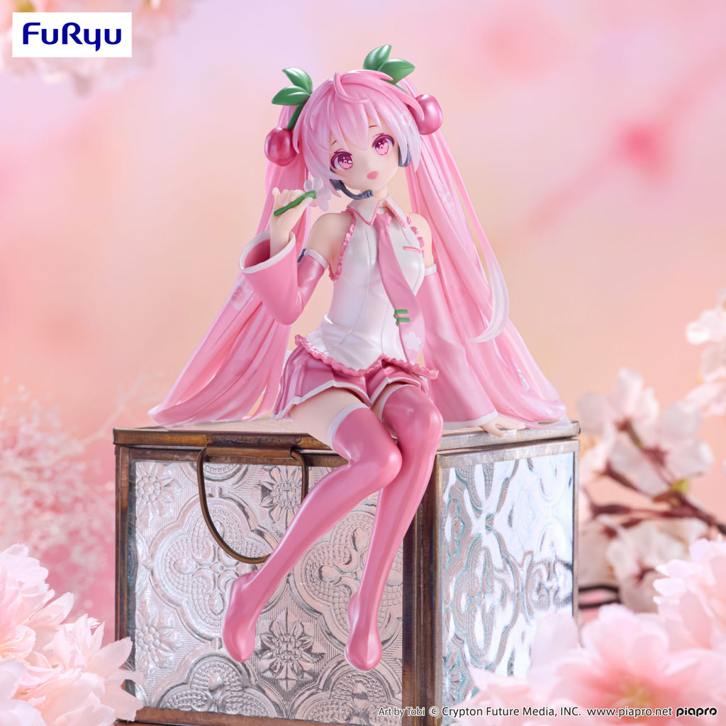 PREORDER Hatsune Miku Noodle Stopper Figure Sakura Miku 2024 Pearl Color Version