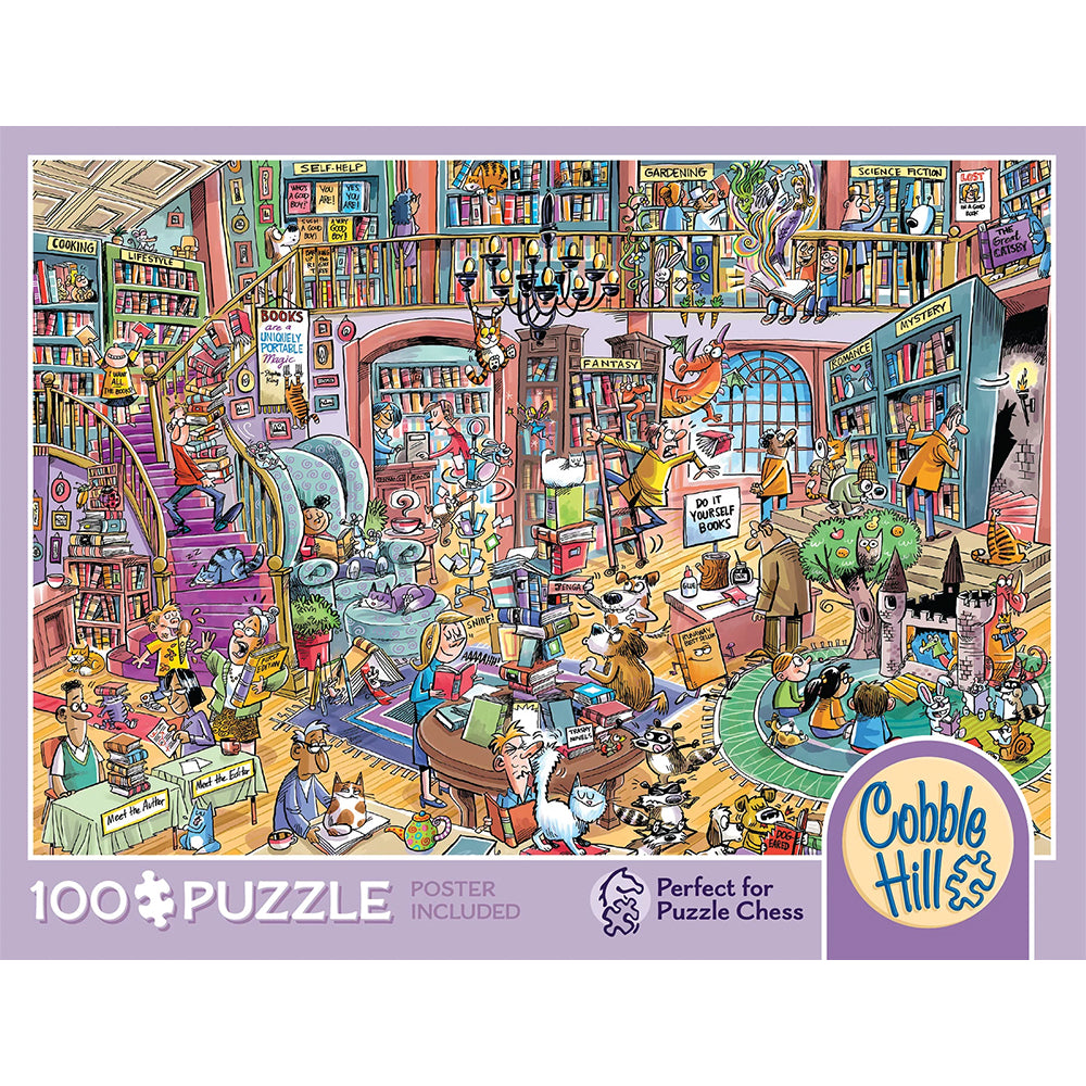 Puzzle - Cobble Hill - Bookshop Bedlam - 100pc