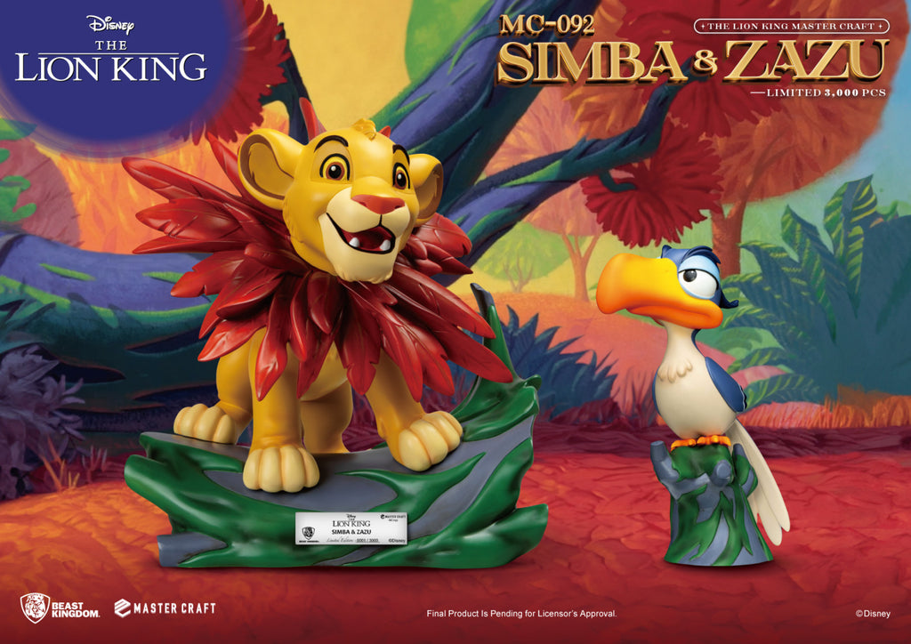 PREORDER Beast Kingdom Master Craft The Lion King Master Craft Little Simba & Zazu