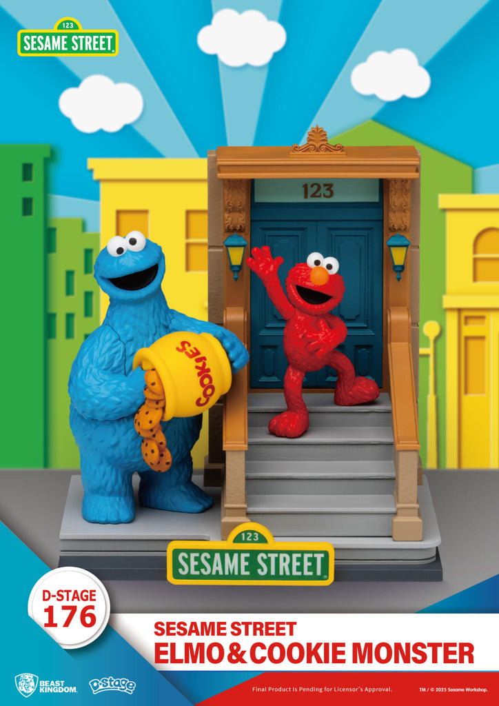 PREORDER Beast Kingdom D Stage Sesame Street Elmo & Cookie Monster