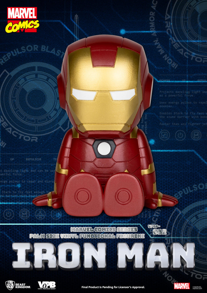 PREORDER Beast Kingdom Piggy Bank MARVEL COMICS Series Palm Size Vinyl Functional Figurine Ironman