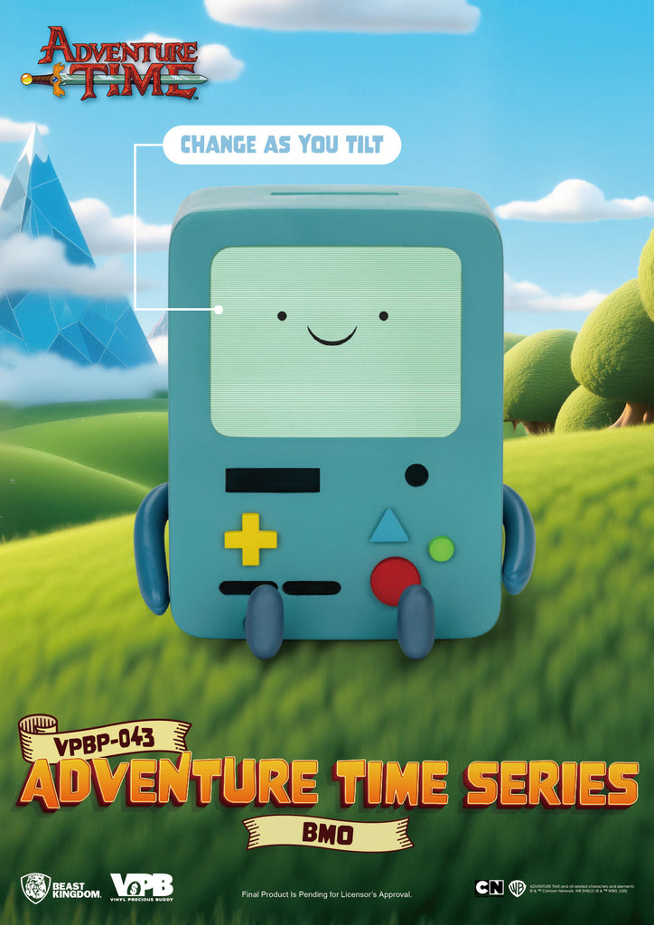 PREORDER Beast Kingdom Piggy Bank Adventure Time Series Palm Size Vinyl Functional Figurine BMO