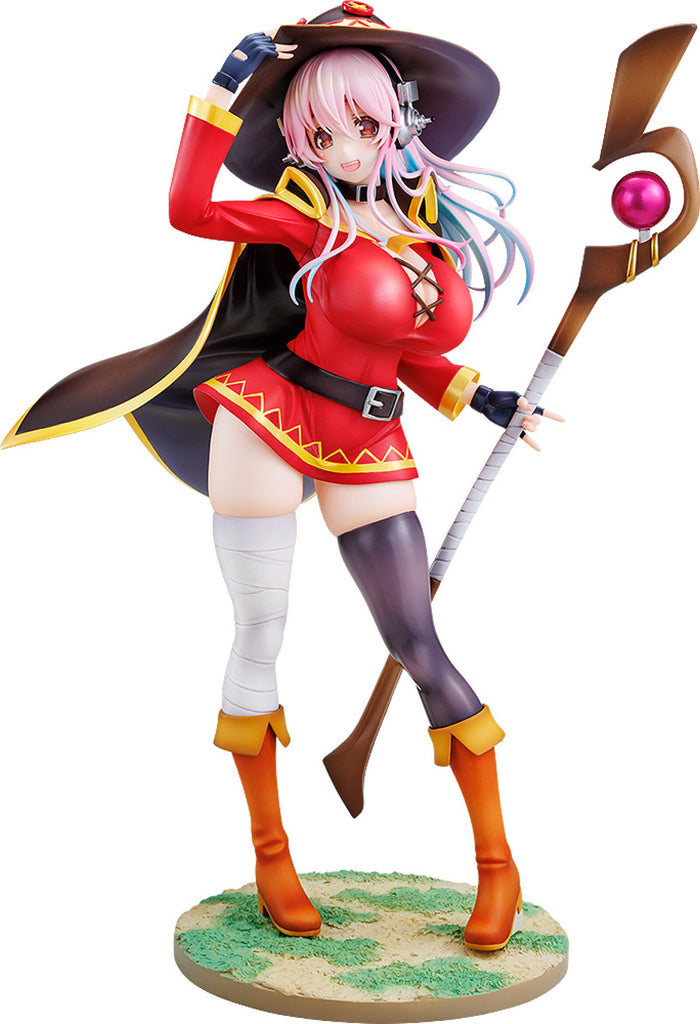 PREORDER Super Sonico/KONOSUBA Gods blessing on this wonderful world! Super Sonico KONOSUBA Megumin Collaboration Version 1/7 Scale