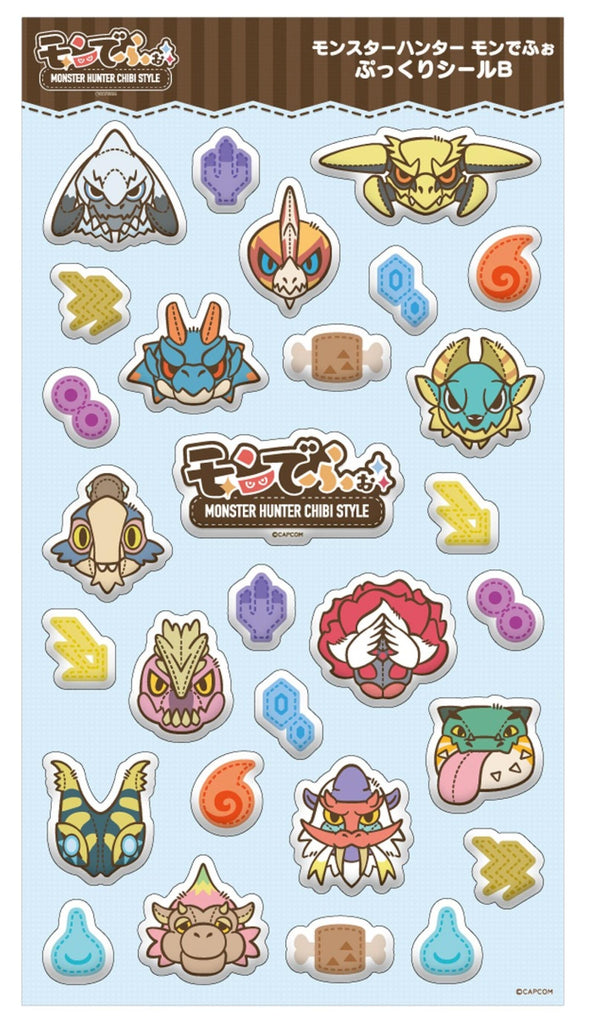 PREORDER Monster Hunter Chibi Style Soft Sticker B