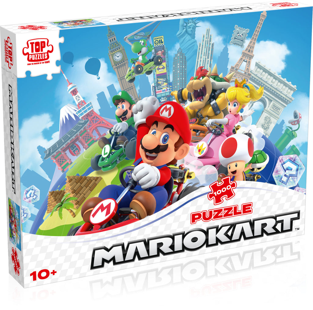 Super Mario - Mariokart Around the World 1000 Pce Puzzle