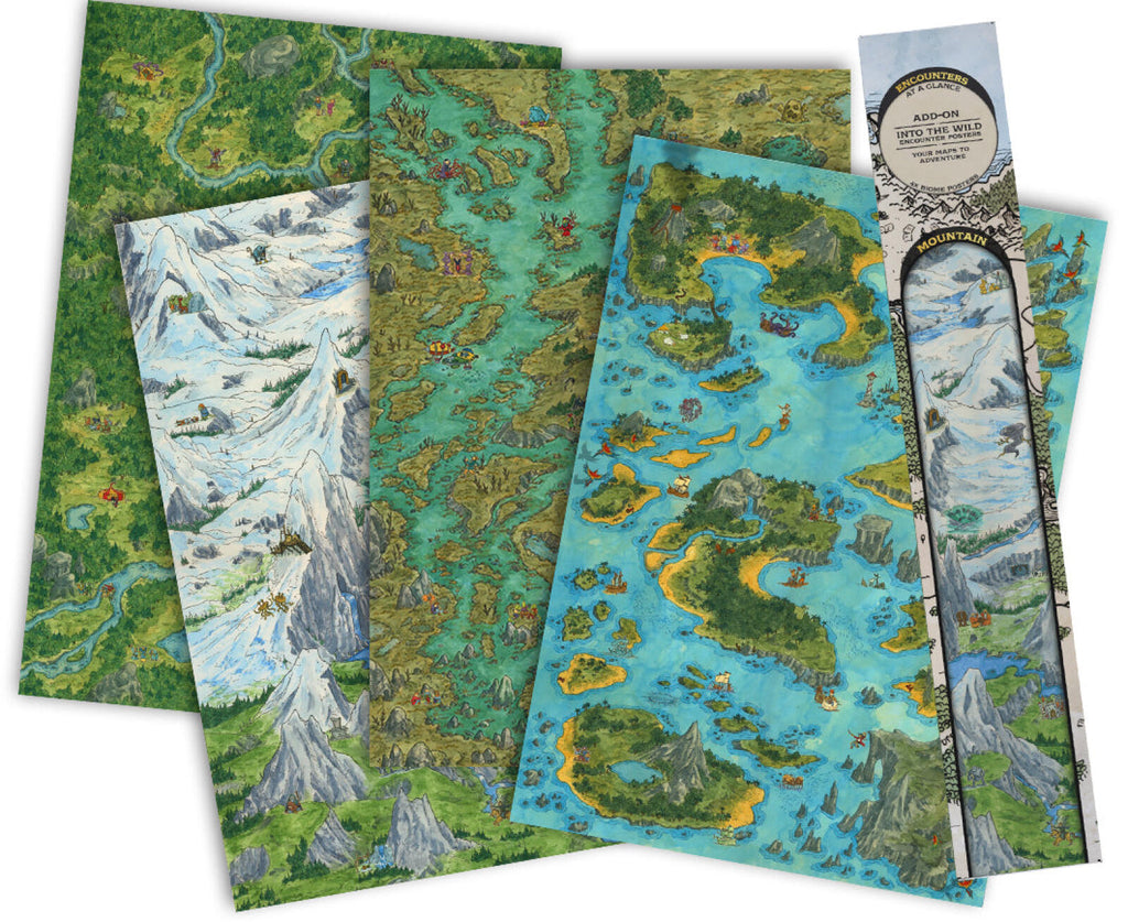 PREORDER Encounters at a Glance Into the Wild Biome Poster Set - Regular Edition