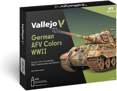 Vallejo Model Colour German Colors WWII 16 Colour Acrylic Paint Set [70107]