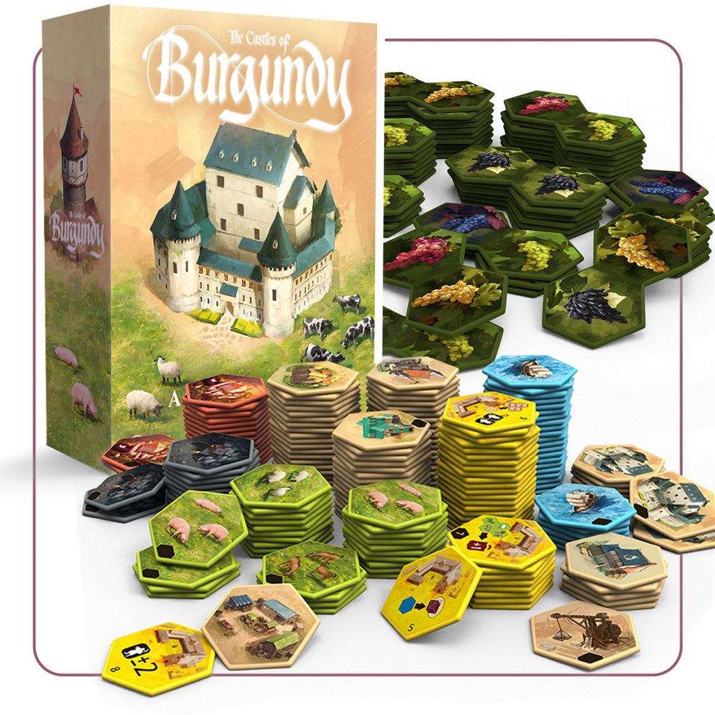 Castles of Burgundy Special Edition Upgraded Hex Acrilic