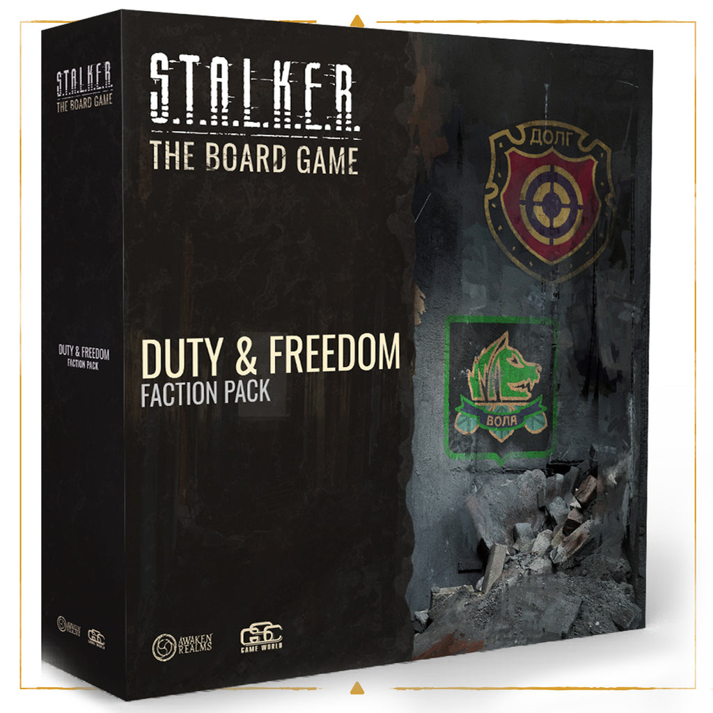 PREORDER STALKER The Board Game - Freedom & Duty Faction Pack