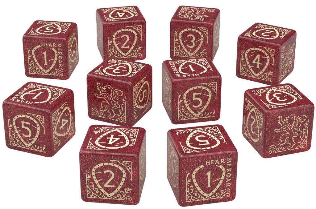 Game of Thrones - Lannister 10xD6 Dice Set