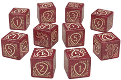 Game of Thrones - Lannister 10xD6 Dice Set