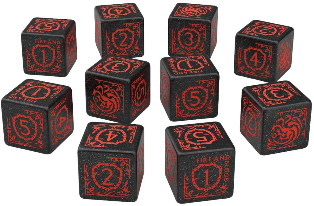 Game of Thrones - Targaryen 10xD6 Dice Set