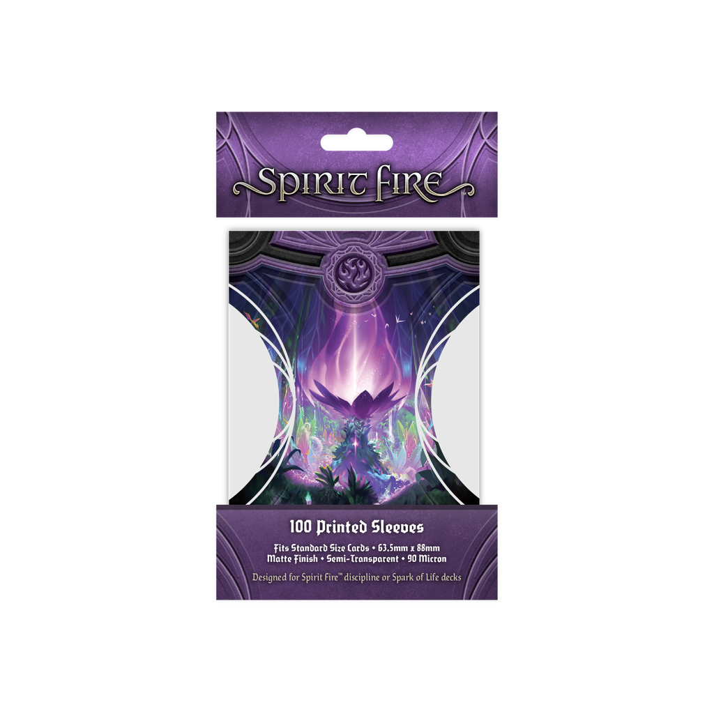 PREORDER Spirit Fire Semi-Transparent Printed Sleeves Spirit Bloom (Purple)