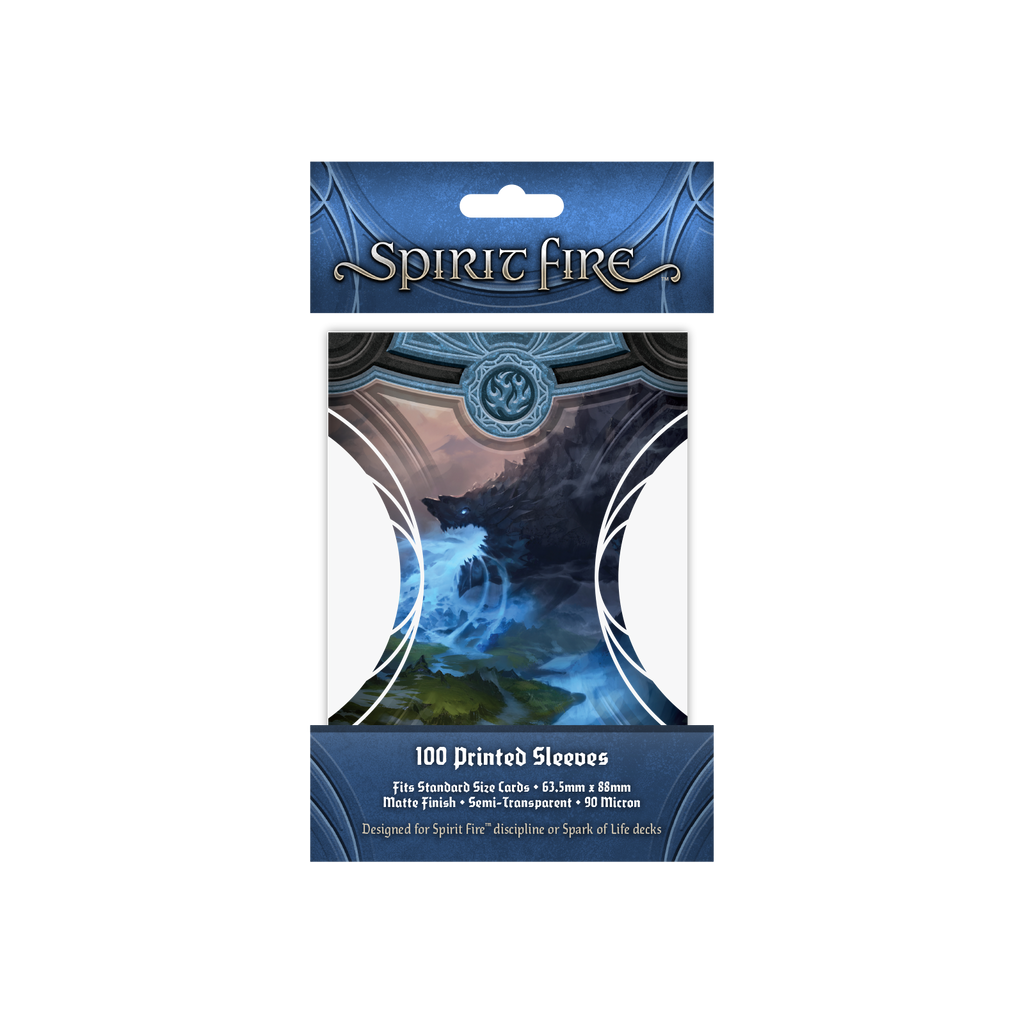PREORDER Spirit Fire Semi-Transparent Printed Sleeves Behemoth (Blue)