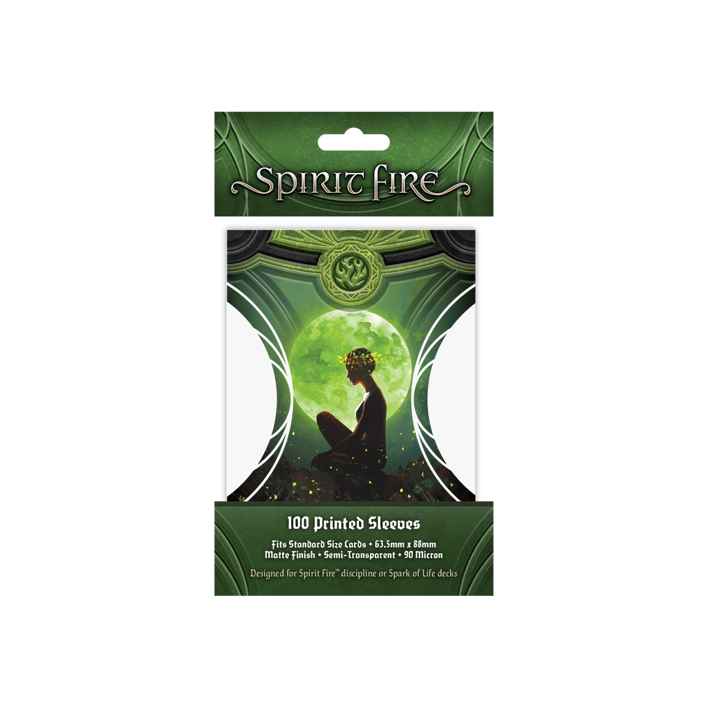 PREORDER Spirit Fire Semi-Transparent Printed Sleeves Be At Peace (Green)