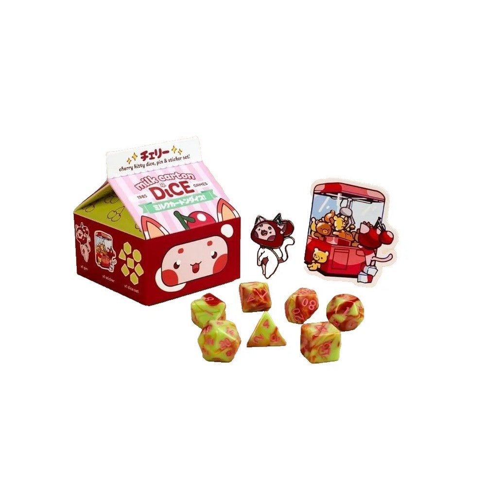 PREORDER Fruit Meadows - Kawaii Cat Milk Carton-Cherry