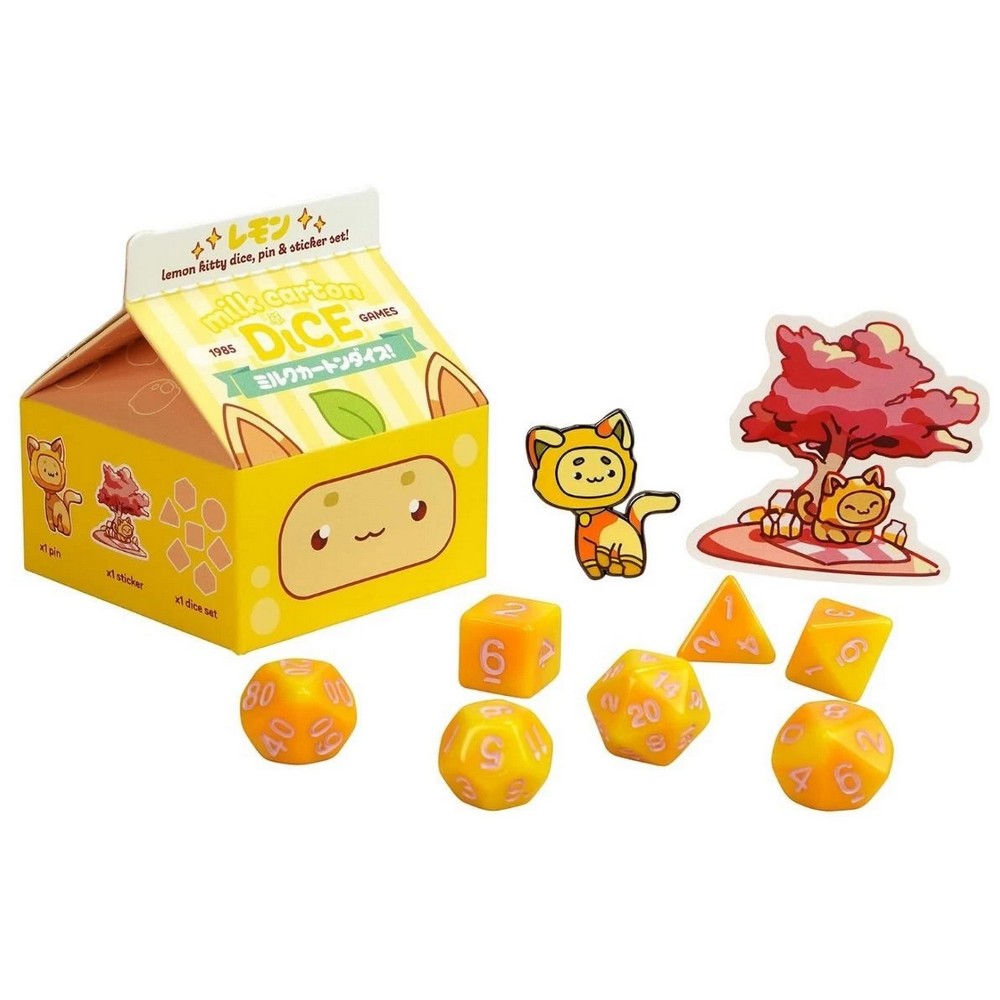 PREORDER Fruit Meadows - Kawaii Cat Milk Carton-Lemon
