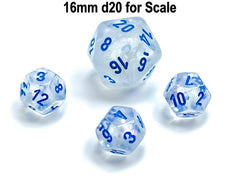 Chessex D12 Dice Borealis Mini-Polyhedral Icicle/light blue Luminary d12