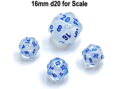 Chessex D20 Dice Borealis Mini-Polyhedral Icicle/light blue Luminary d20