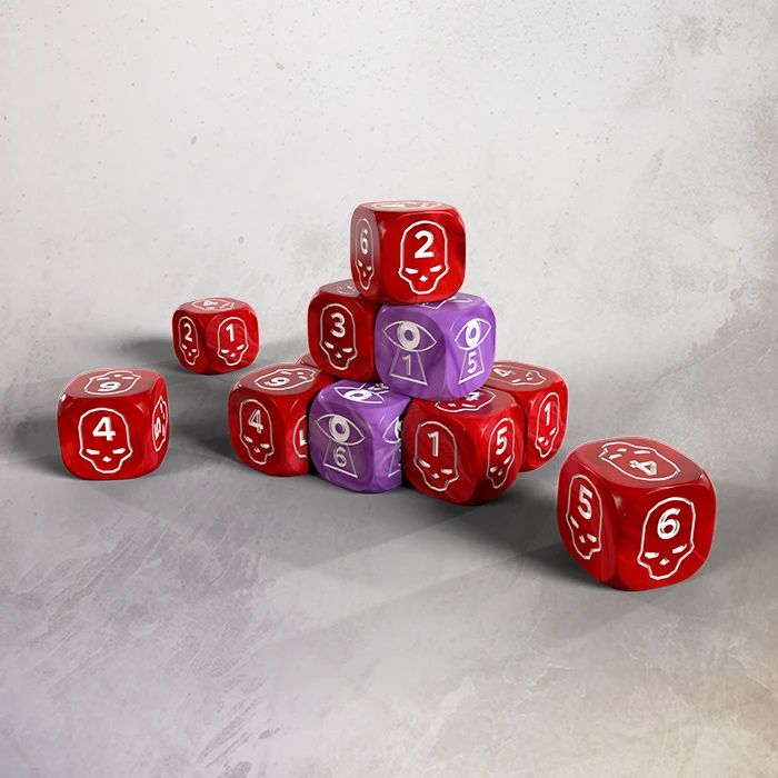 PREORDER One page Rules - Wound and Spell dice Set (8+2)